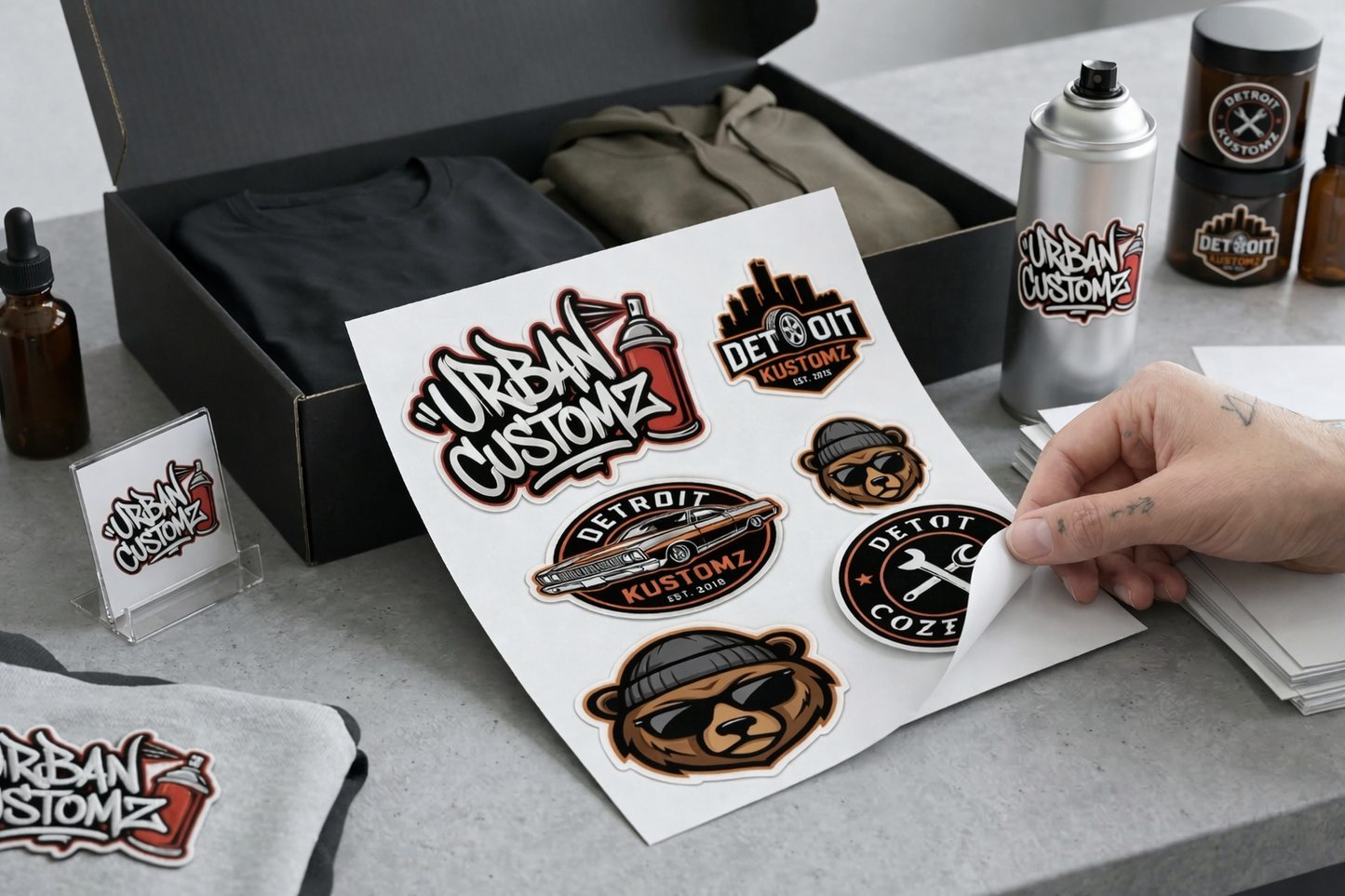 Product Labels on Sheets