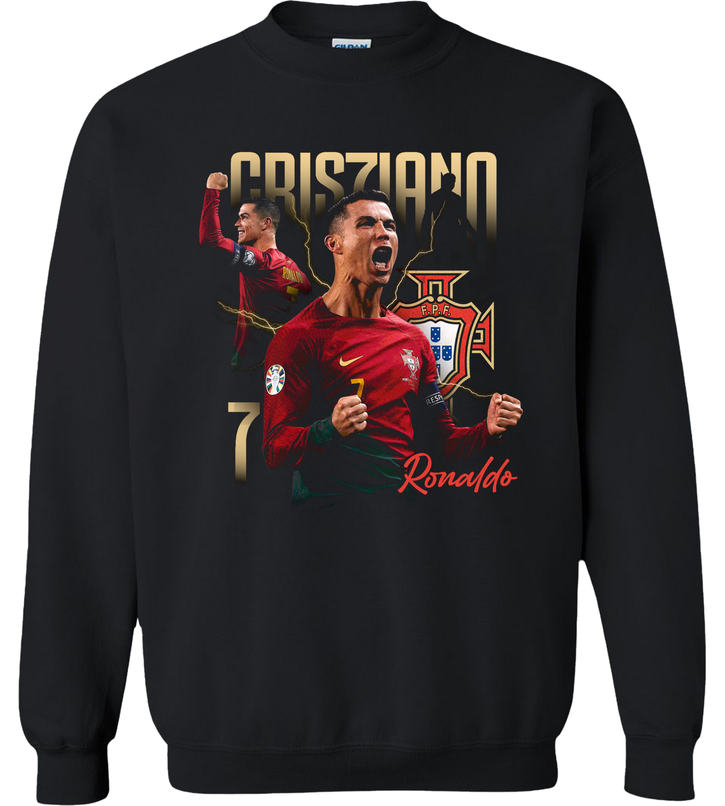 Cristiano Ronaldo “Portugal No.7 Champion” Graphic Tee – Portugal National Team