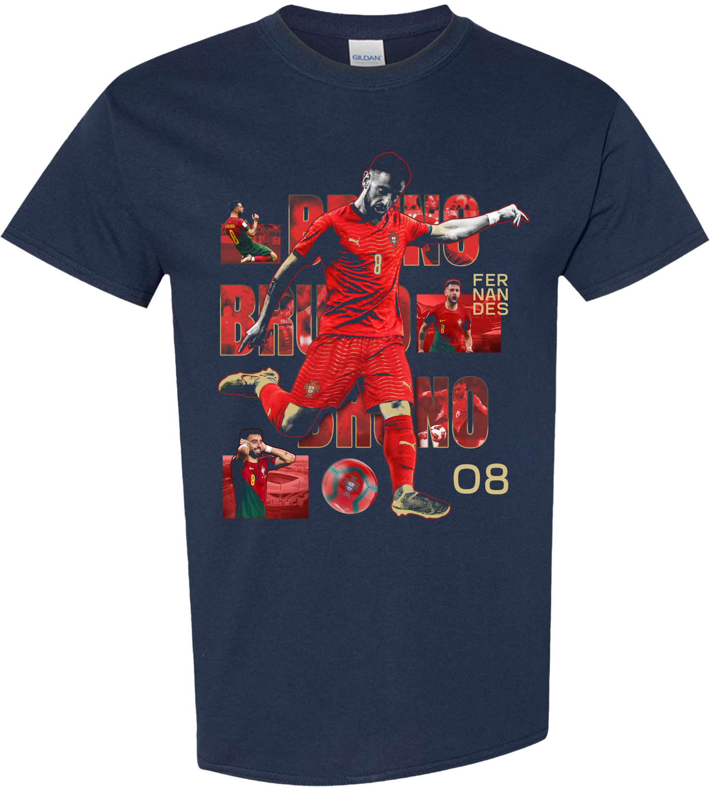 Bruno Fernandes “08 Playmaker Legacy” Graphic Tee – Portugal National Team