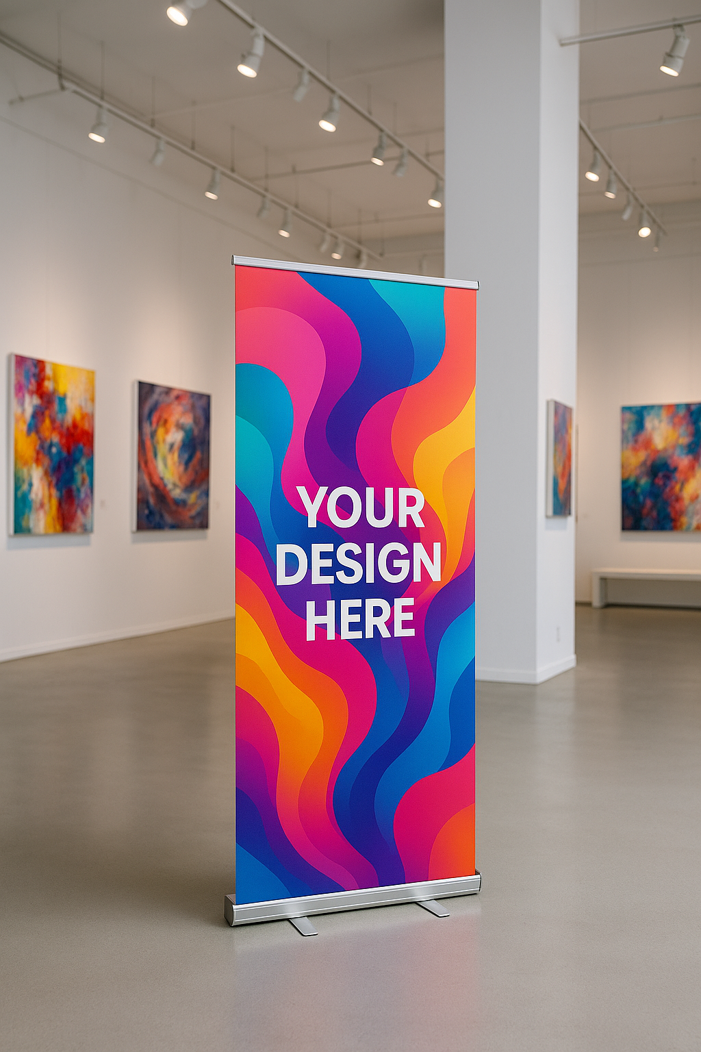 Roll‑Up Banner 33×81 — Economy or Premium Base (Carry Case Included)