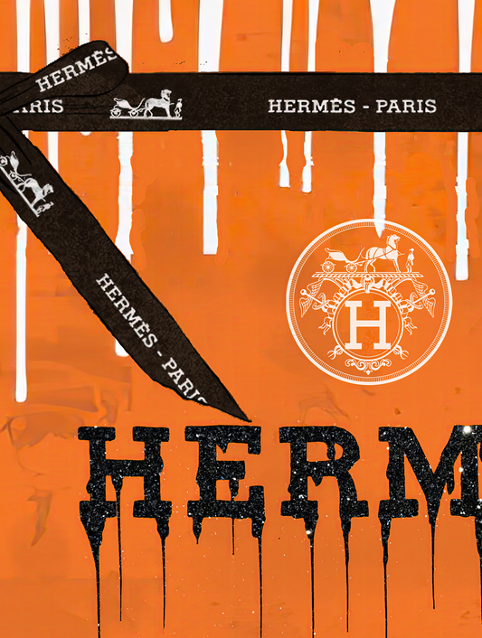 Orange Ribbon Luxe Drip