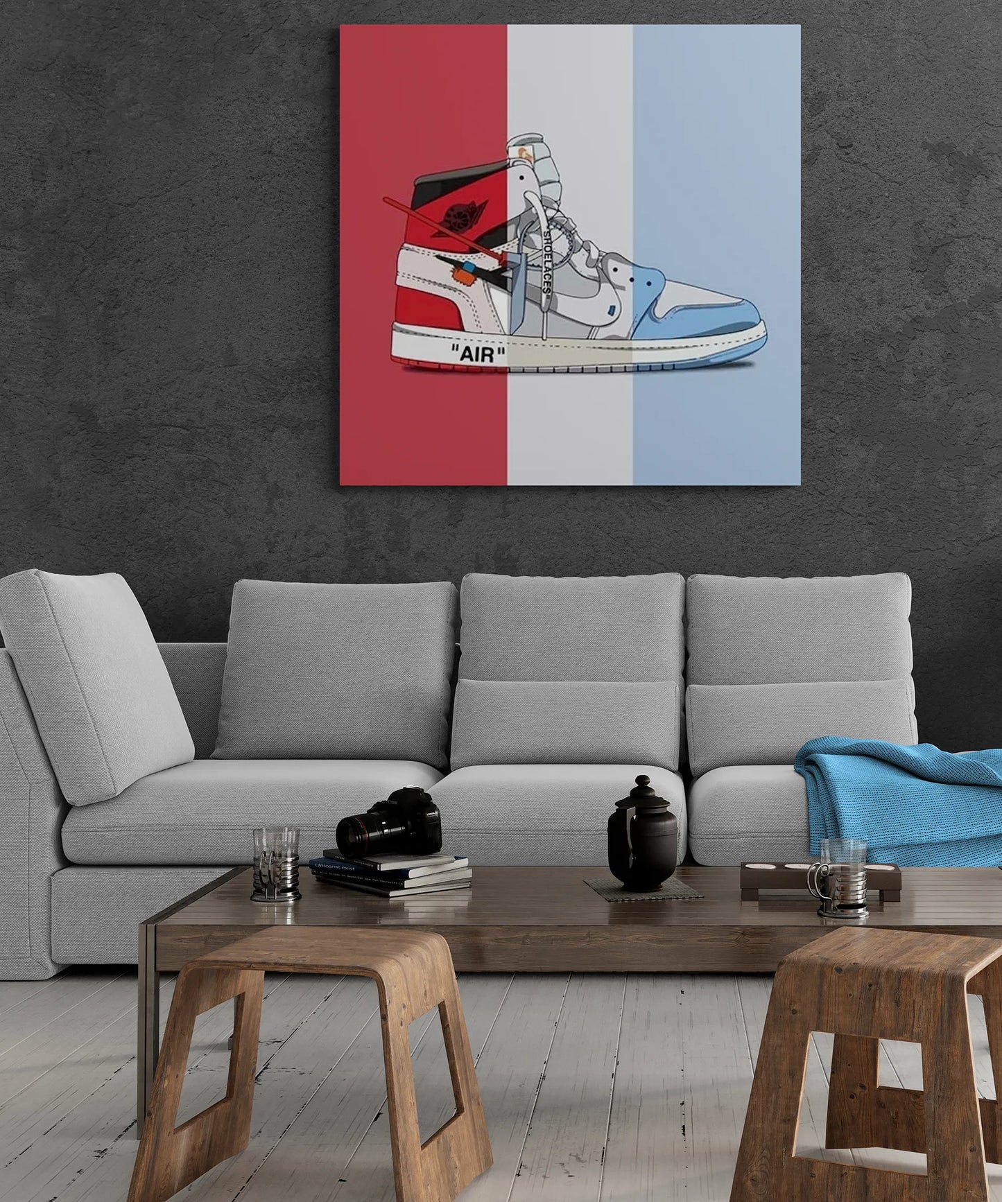 Tri-Colored Sneaker