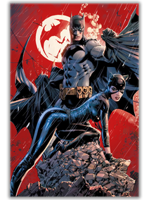 Bold Red Comic Collage