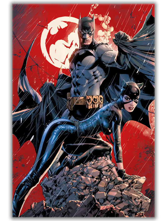 Bold Red Comic Collage