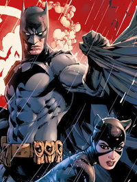 Bold Red Comic Collage