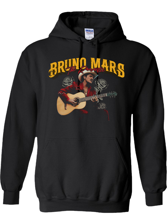 Bruno Mars “Golden Roses Sleeve” Romantic Tour Hoodie – White Edition