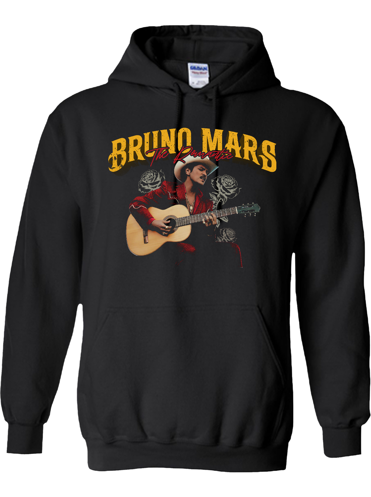 Bruno Mars “Golden Roses Sleeve” Romantic Tour Hoodie – White Edition