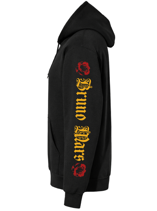 Bruno Mars “Golden Roses Sleeve” Romantic Tour Hoodie – White Edition