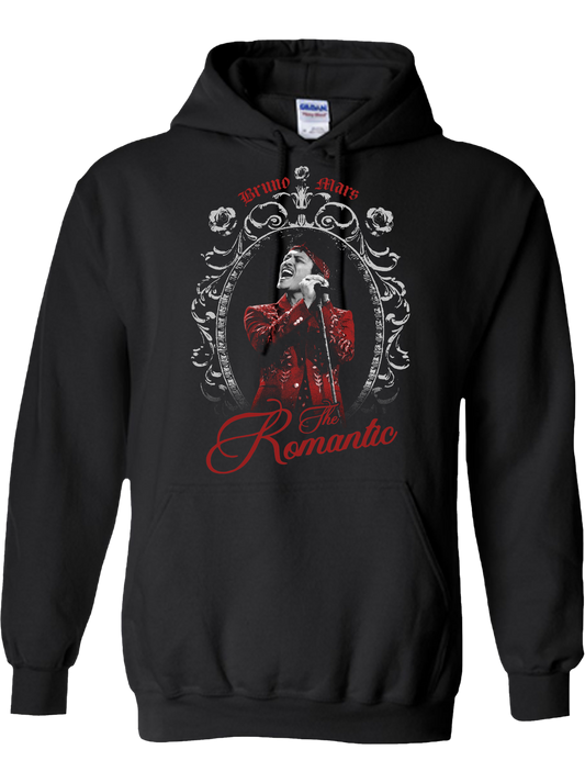 Bruno Mars “Romantic Script Sleeve” Tour Hoodie – Black Edition