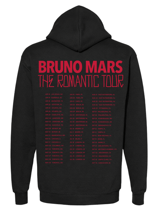 Bruno Mars “Romantic Tour Portrait” Hoodie – Black Collector’s Edition