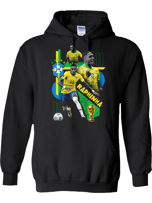 Raphinha “Samba Speed” Brazil No.11 Hoodie – Seleção Edition