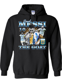 Lionel Messi “World Champion GOAT” No.10 Hoodie – Argentina Legacy Edition