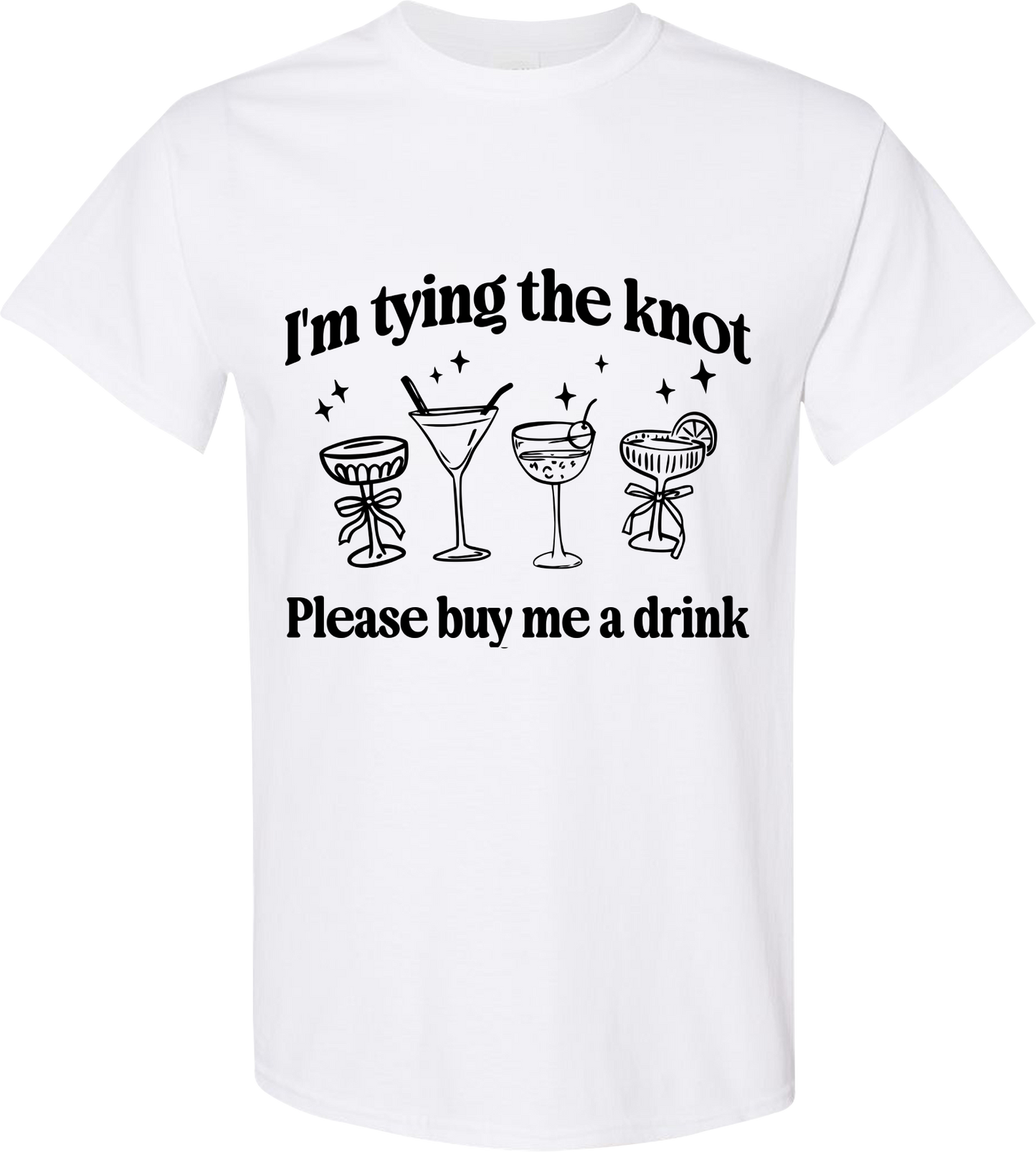 I’m Tying the Knot Please Buy Me a Drink Shirt | Groom Bachelor Party Tee