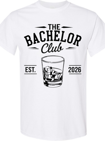 The Bachelor Club EST 2026 Shirt | Classic Groom & Groomsmen Party Tee