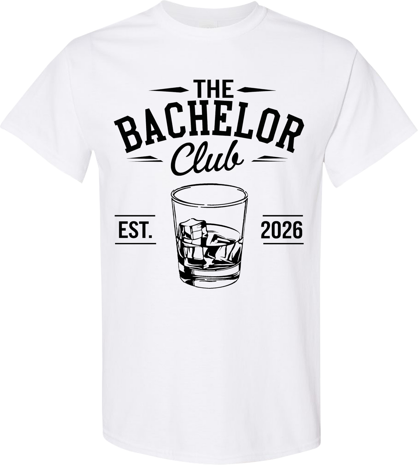 The Bachelor Club EST 2026 Shirt | Classic Groom & Groomsmen Party Tee