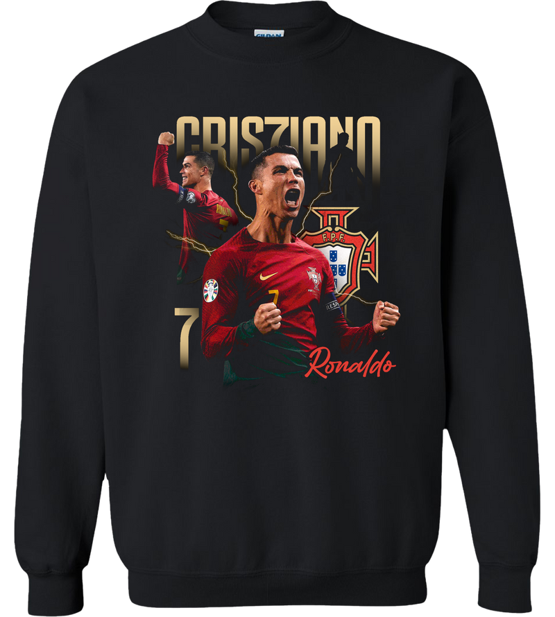 Cristiano Ronaldo “Portugal No.7 Champion” Graphic Tee – Portugal National Team