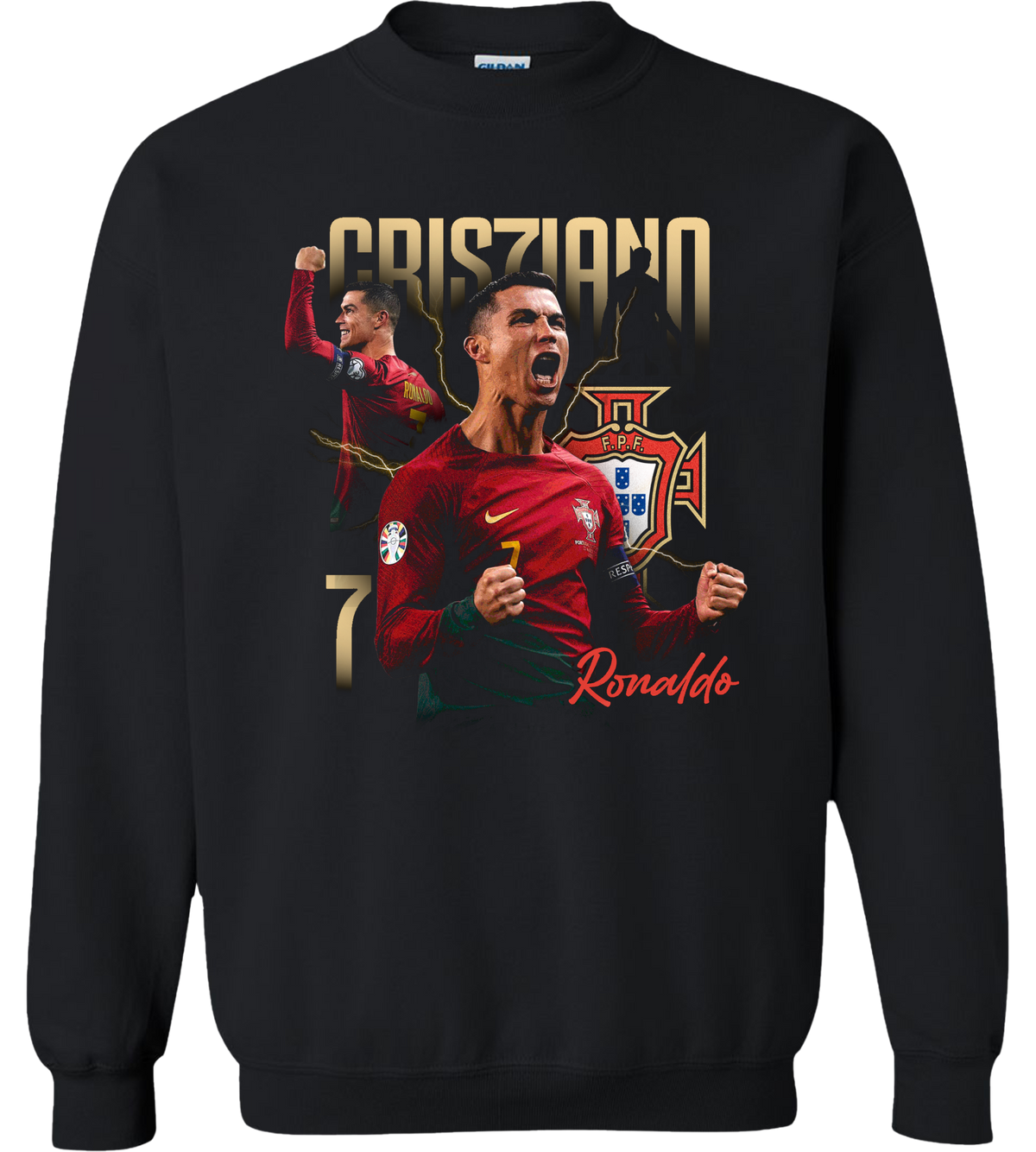 Cristiano Ronaldo “Portugal No.7 Champion” Graphic Tee – Portugal National Team