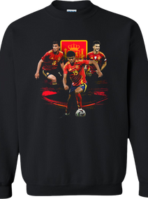 Spain National Team “La Roja Triple Threat” Graphic Tee – Spain Football