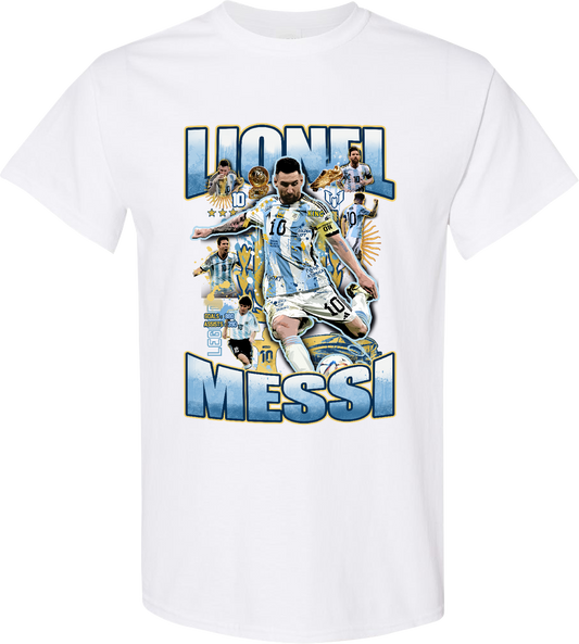 Lionel Messi “Argentina GOAT No.10 Legacy” Graphic Tee – Argentina National Team