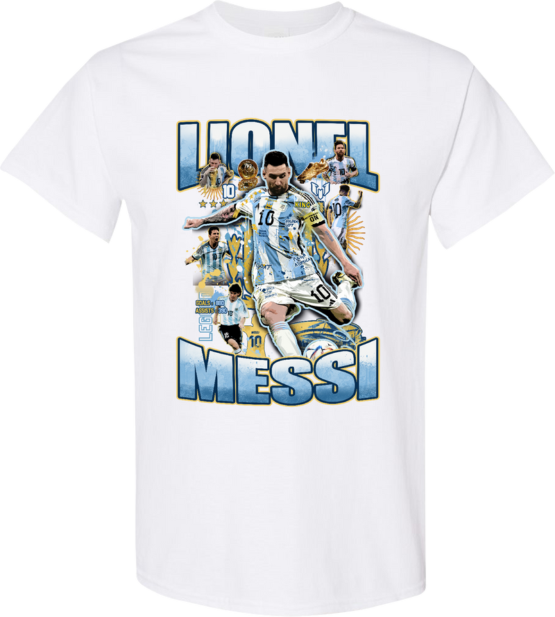 Lionel Messi “Argentina GOAT No.10 Legacy” Graphic Tee – Argentina National Team