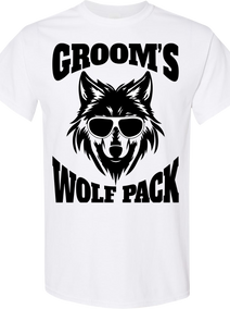 Groom’s Wolf Pack Shirt | Bachelor Party Crew Matching Tee