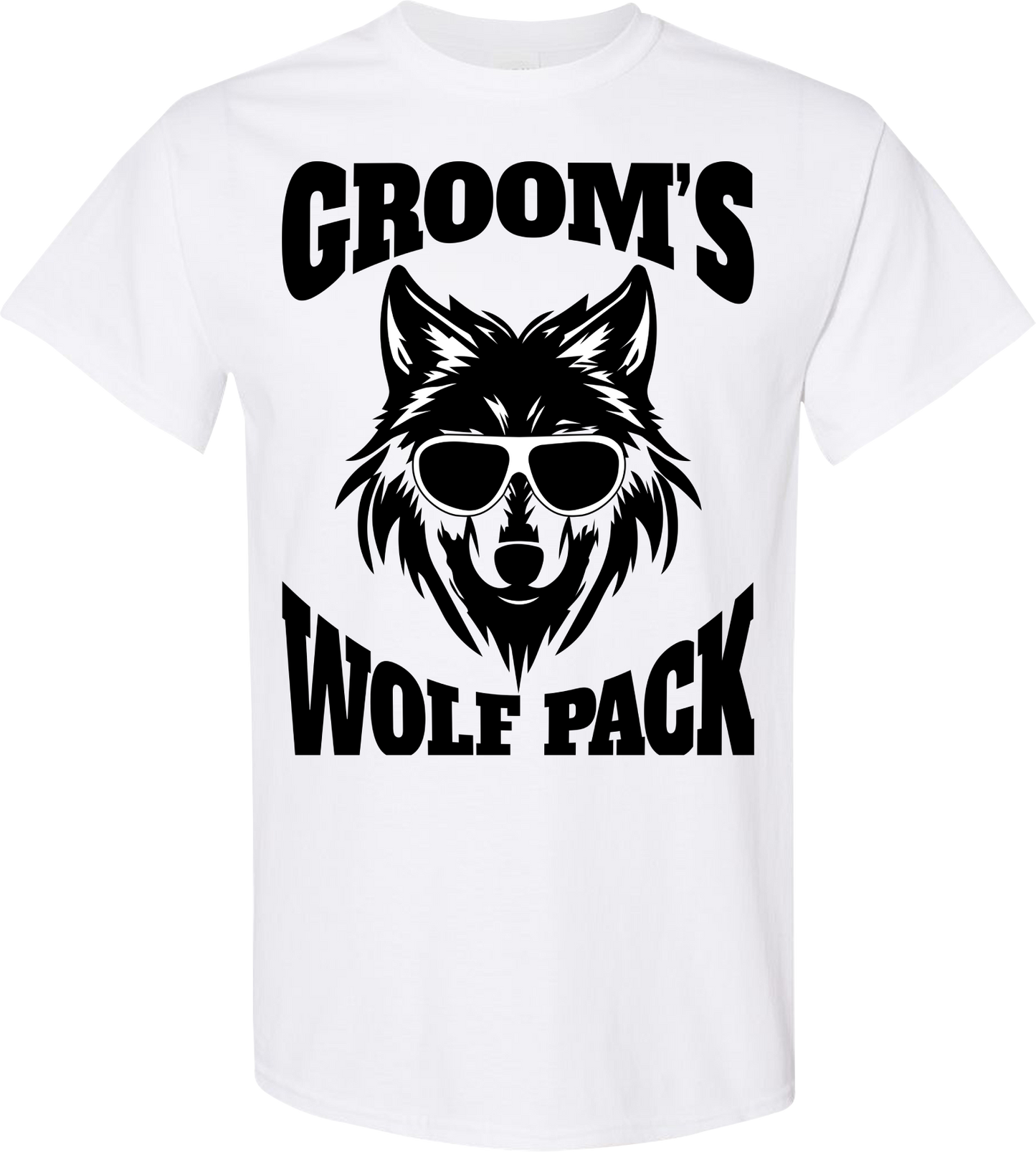 Groom’s Wolf Pack Shirt | Bachelor Party Crew Matching Tee