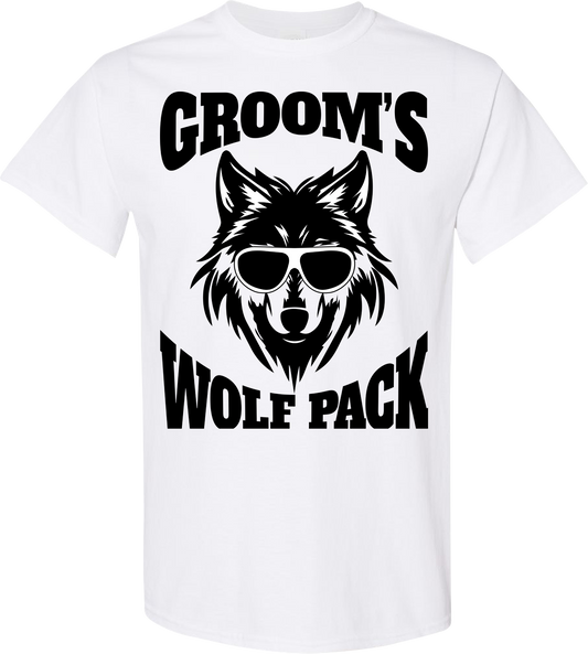 Groom’s Wolf Pack Shirt | Bachelor Party Crew Matching Tee