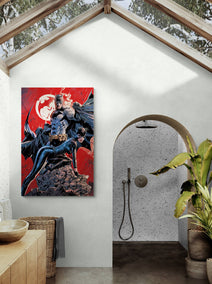 Bold Red Comic Collage