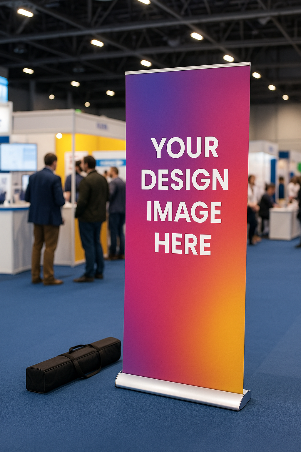 Roll‑Up Banner 33×81 — Economy or Premium Base (Carry Case Included)