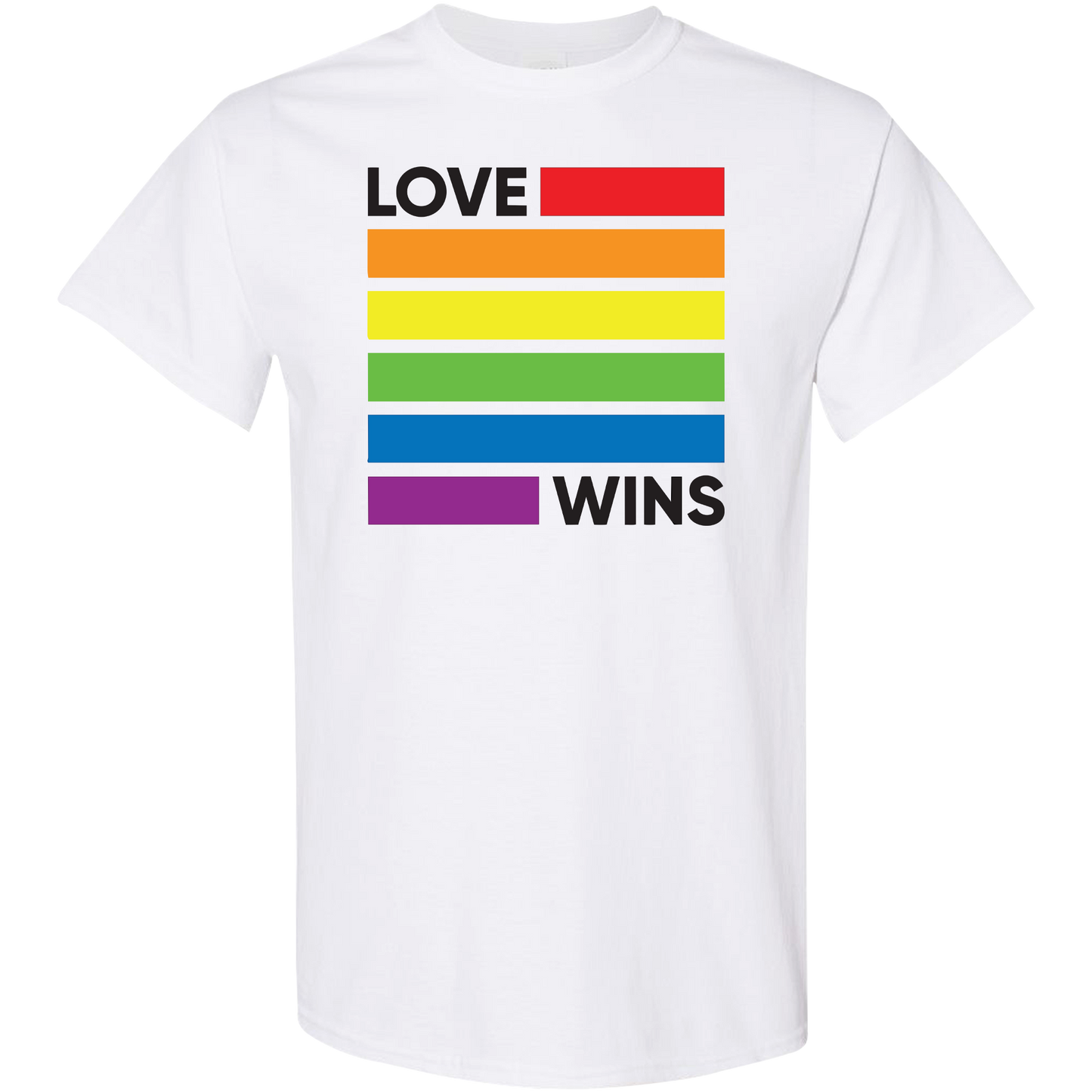Love Wins Rainbow Shirt | LGBTQ+ Pride Equality Tee