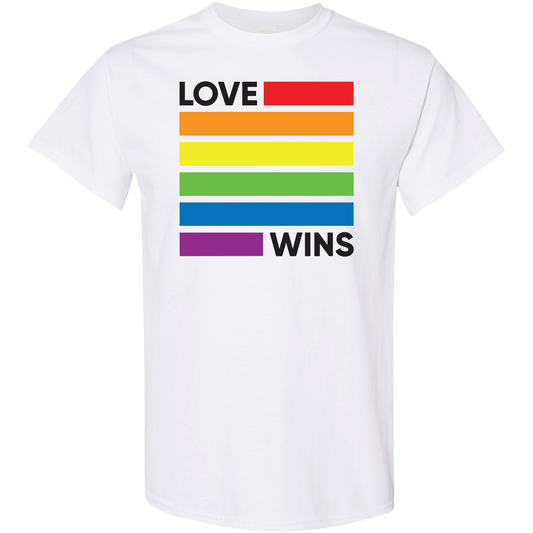 Love Wins Rainbow Shirt | LGBTQ+ Pride Equality Tee