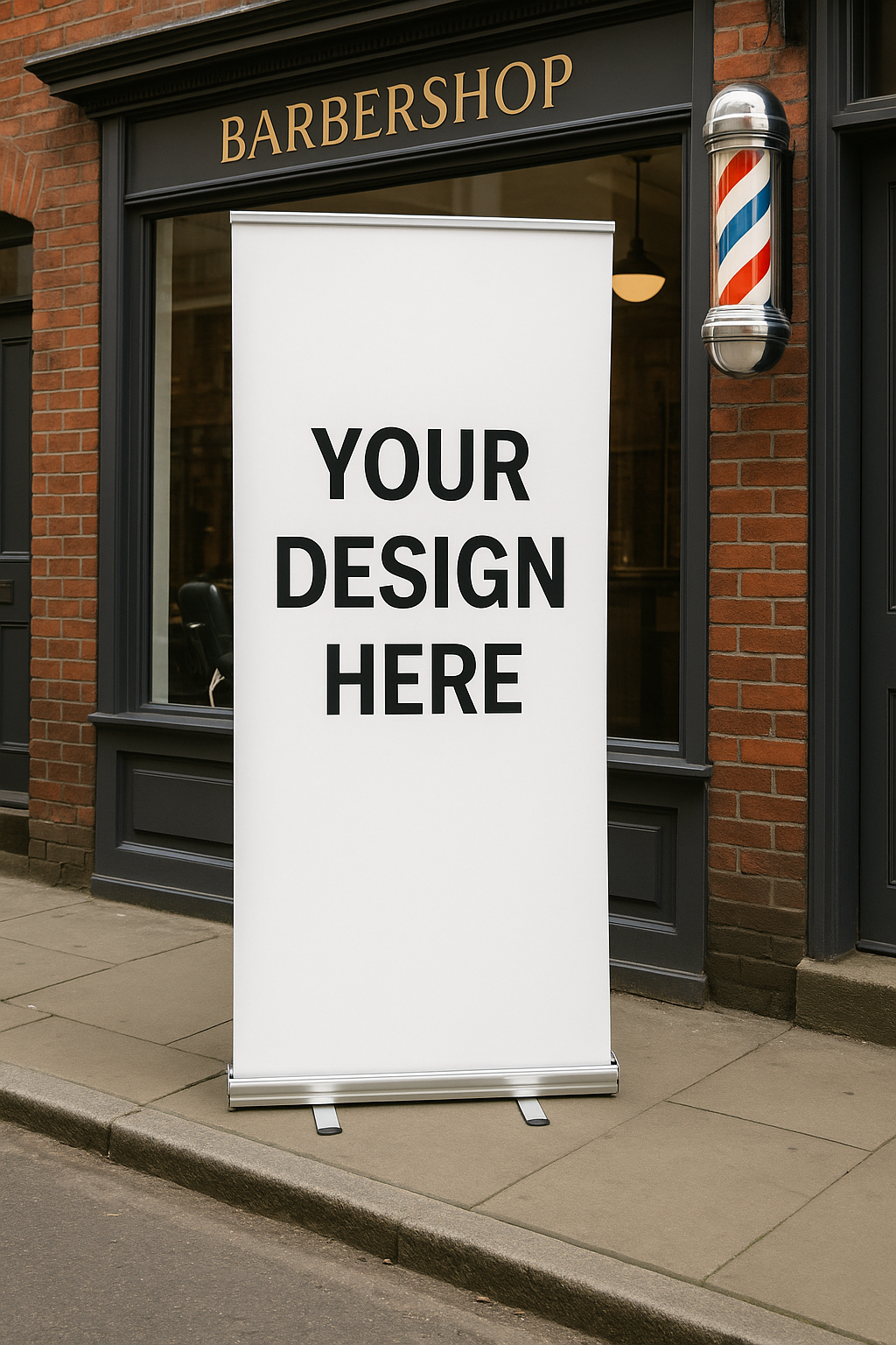 Roll‑Up Banner 33×81 — Economy or Premium Base (Carry Case Included)