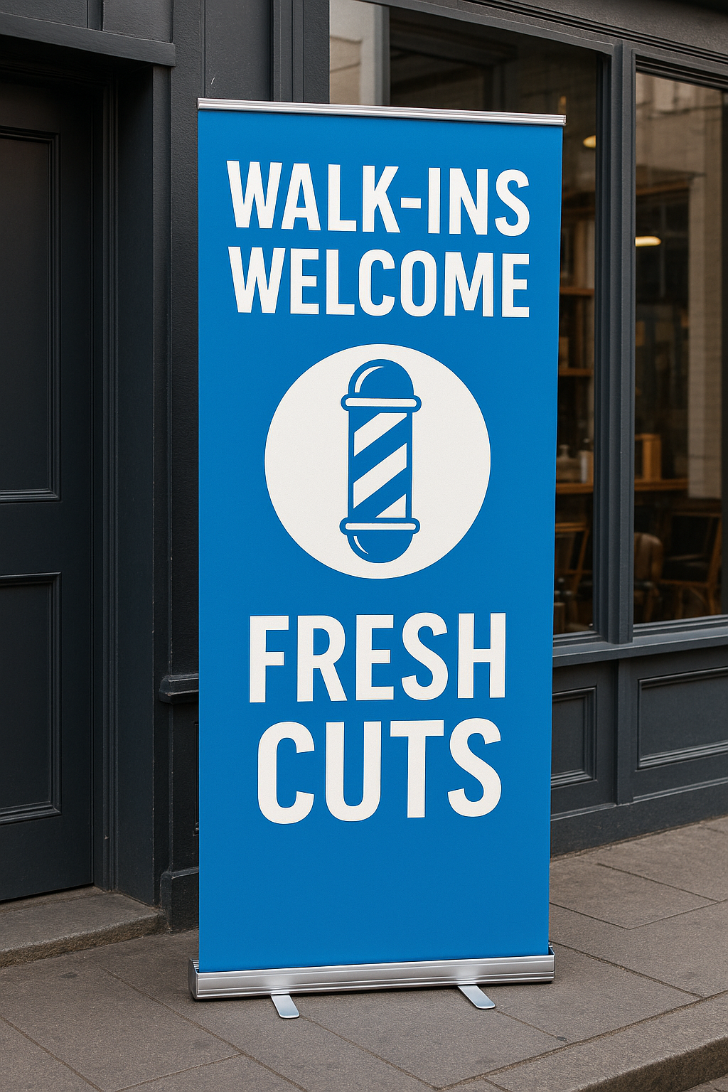 Roll‑Up Banner 33×81 — Economy or Premium Base (Carry Case Included)