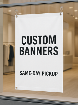Custom Vinyl Banners (Up to 48" Wide) — Full Color