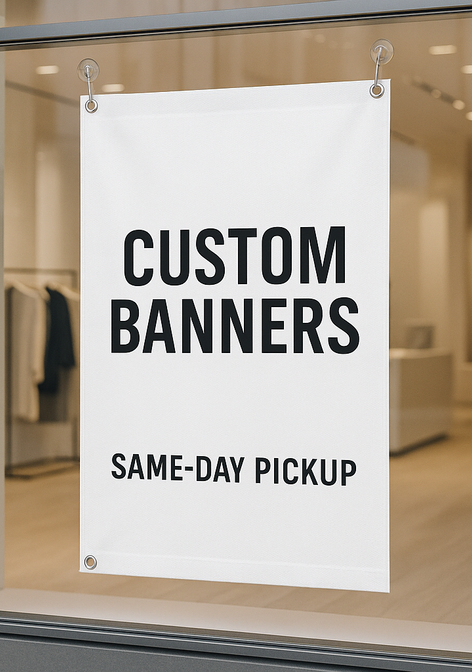 Custom Vinyl Banners (Up to 48" Wide) — Full Color