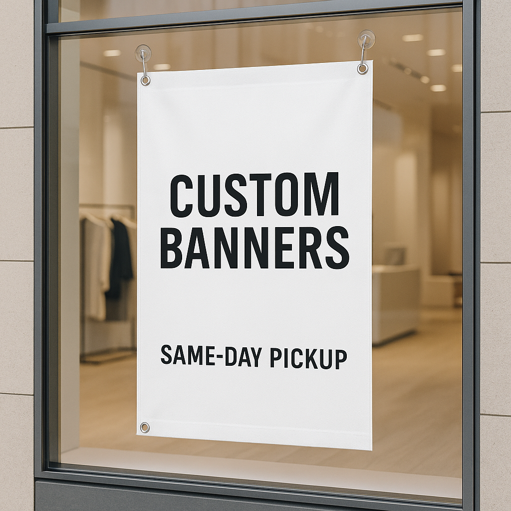 Custom Vinyl Banners (Up to 48" Wide) — Full Color