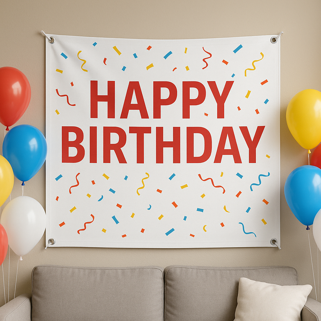 Custom Vinyl Banners (Up to 48" Wide) — Full Color