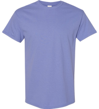 violet t shirt front view