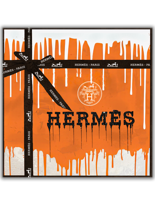 Orange Ribbon Luxe Drip