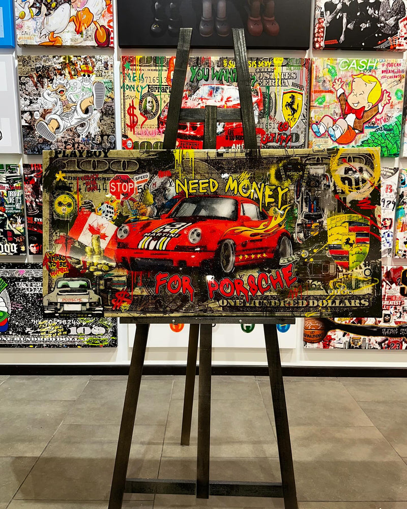 Custom pop art car canvas