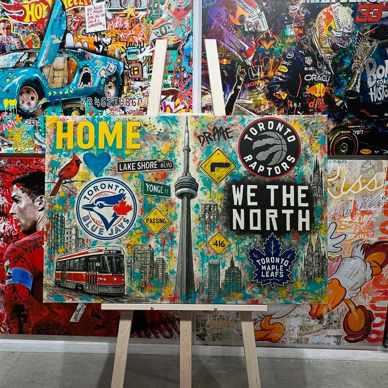 Toronto tribute canvas by Urban Customz