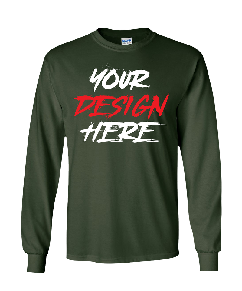 men’s long sleeve custom shirt - Green
